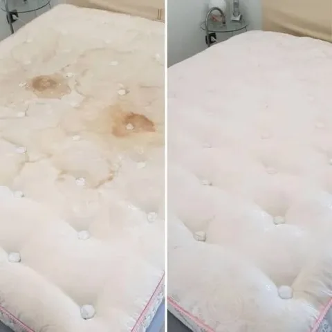 Before and after: mattress deep clean